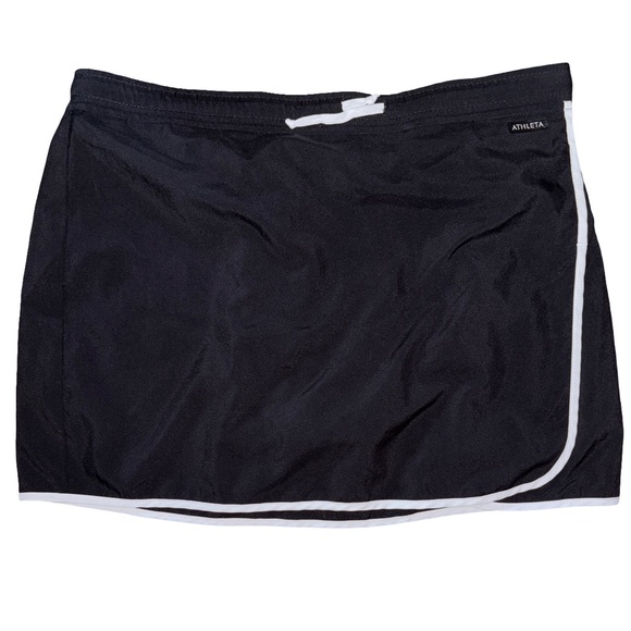Athleta Black Skort with White Accents - Picture 1 of 5